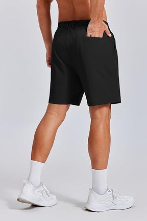 COOFANDY Men's 7 Inch Classic Fit Golf Shorts Lightweight Stretch Quick Dry Hiking Short