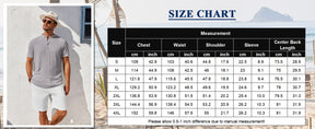 COOFANDY Men's Henley Shirt Short Sleeve Stand Collar Summer Casual Beach Hippie T-Shirts