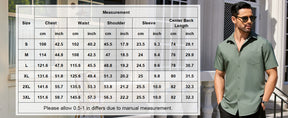 COOFANDY Men's Short Sleeve Dress Shirts Wrinkle Free Regular Fit Dress Shirt Textured Casual Button Down Shirts
