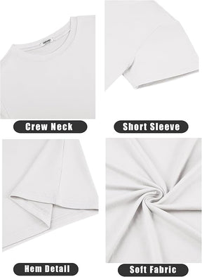 COOFANDY Men's Short Sleeve T-Shirts Crew Neck Casual Summer T Shirts 1-3 Pack Basic Tee Shirt