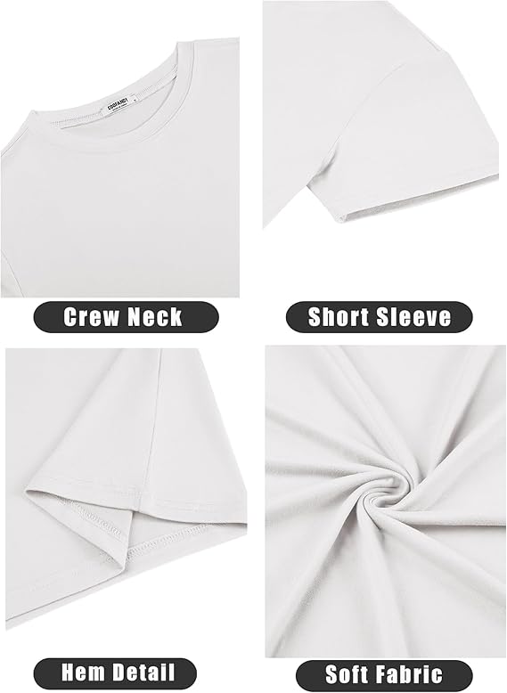 COOFANDY Men's Short Sleeve T-Shirts Crew Neck Casual Summer T Shirts 1-3 Pack Basic Tee Shirt