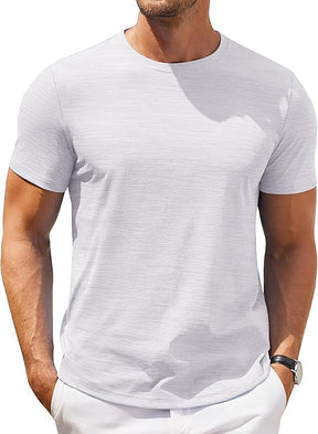 COOFANDY Mens Crew Neck T Shirt Short Sleeve Casual Summer Basic Tee Slim Fit Workout T-Shirt