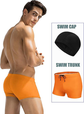 COOFANDY Men's Swimsuit Camo Quick Dry Mens Swimming Shorts Trunks with Pockets