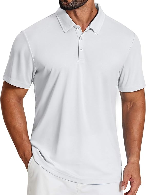 COOFANDY Mens Polo Shirts Short Sleeve Golf Shirt Moisture Wicking Quick Dry Collared Performance Polo Shirts for Men