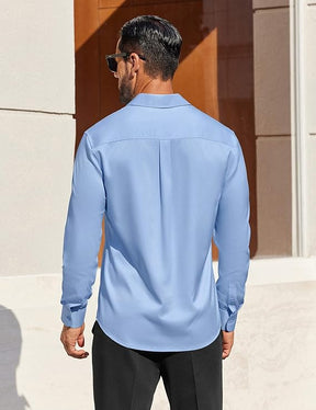 COOFANDY Mens Dress Shirts Long Sleeve Business Casual Button Down Shirts Regular Fit Formal Shirts