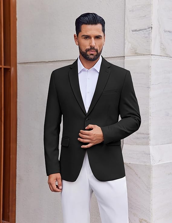 COOFANDY Men's Casual Blazer Slim Fit Two Button Lightweight Sport Coats Business Suit Jacket