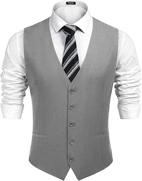 COOFANDY Men's Business Suit Vest Casual Dress Vest Slim Fit Formal Waistcoat