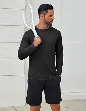 COOFANDY Men's Sun Protection Shirts Long Sleeve Rash Guard Swim T-Shirts Lightweight Quick Dry Fishing Shirts