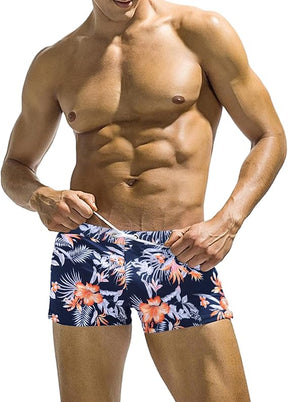 COOFANDY Men's Square Leg Swim Briefs Tight Swim Trunks Swimsuit Athletic Bathing Suit Swimwear with Liner