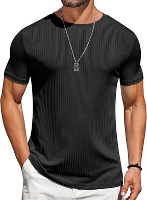 COOFANDY Mens T-Shirts Short Sleeve Plain Tshirts Casual Crew Neck Basic T Shirt Soft Cooling Fitted Stretch Tee Shirts