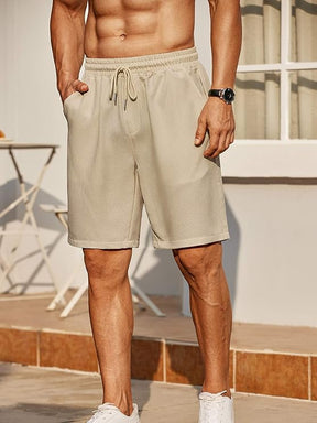 COOFANDY Men's Beach Shorts 9" Elastic Waist Drawstring Short Lightweight Regular Fit Casual Summer Shorts