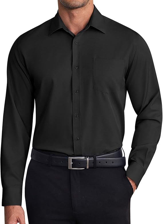 COOFANDY Dress Shirts Wrinkle Free Long Sleeve Button Down Shirt Business Shirts
