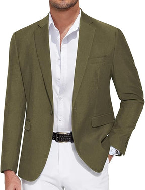 COOFANDY Men's Casual Blazer One Button Sport Coat Slim Fit Lightweight Suit Blazer Jacket