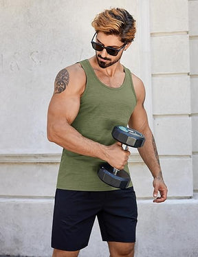 COOFANDY Men's Workout Tank Tops Pack Dry Fit Sleeveless Running Shirts Gym Muscle Bodybuilding T Shirts