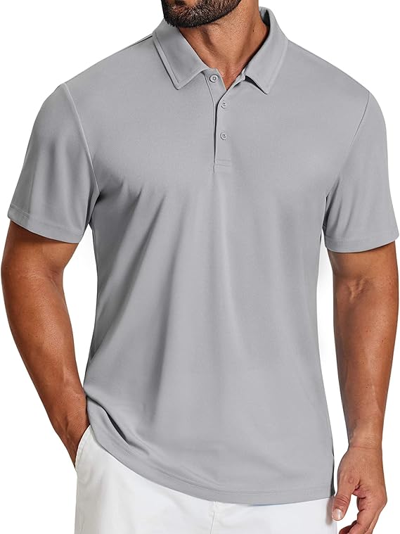 COOFANDY Mens Polo Shirts Short Sleeve Golf Shirt Moisture Wicking Quick Dry Collared Performance Polo Shirts for Men