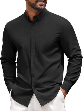 COOFANDY Men's Long Sleeve Regular Fit Button Down Oxford Shirt