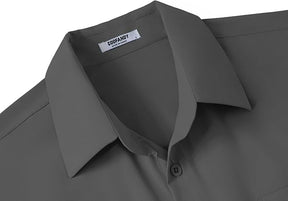 COOFANDY Big & Tall Dress Shirts for Men Short Sleeve Button Down Casual Shirts