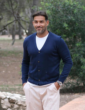 COOFANDY Men's Cardigan Sweater Long Sleeve Casual V Neck Button Down Knitted Sweater with Pockets