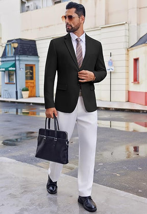 COOFANDY Men's Casual Blazer Slim Fit Two Button Lightweight Sport Coats Business Suit Jacket