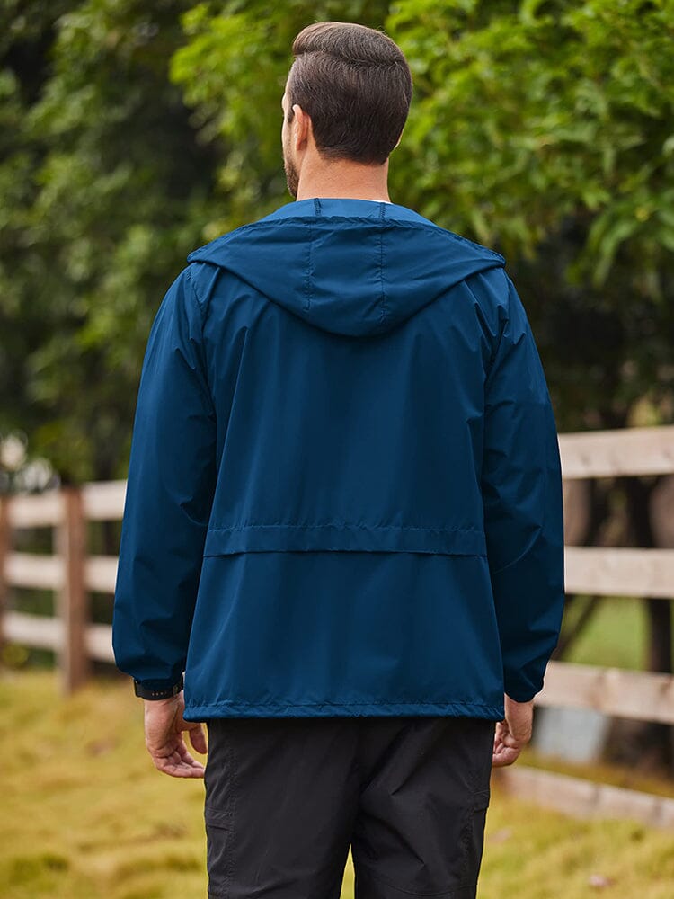 Packable Classic Cycling Outdoor Waterproof Raincoat (US Only) Raincoats coofandy 