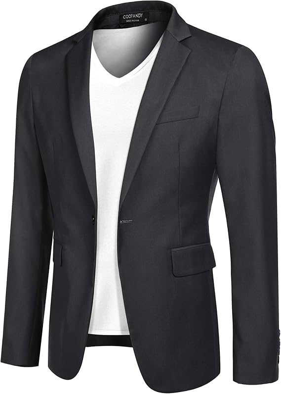 COOFANDY Mens Sport Coat Casual Blazer One Button Business Suit Jacket