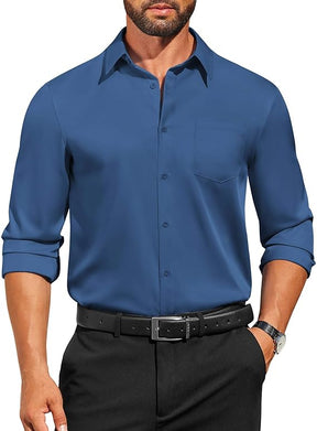 COOFANDY Mens Dress Shirts Long Sleeve Business Casual Button Down Shirts Regular Fit Formal Shirts