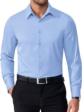 COOFANDY Mens Dress Shirts Long Sleeve Button Down Shirts Regular Fit Business Casual Shirts