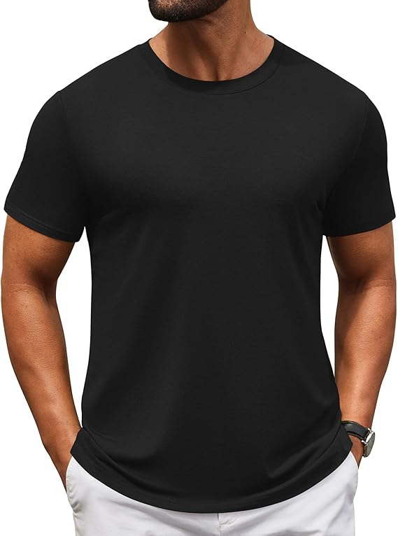 COOFANDY Men's T-Shirts Short Sleeve Crew Neck T Shirts Casual Classic Basic Tee Shirts