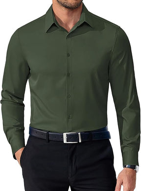COOFANDY Mens Dress Shirts Long Sleeve Button Down Shirts Regular Fit Business Casual Shirts