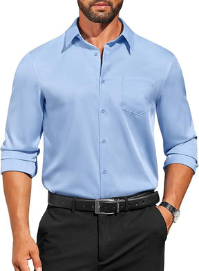 COOFANDY Mens Dress Shirts Long Sleeve Business Casual Button Down Shirts Regular Fit Formal Shirts