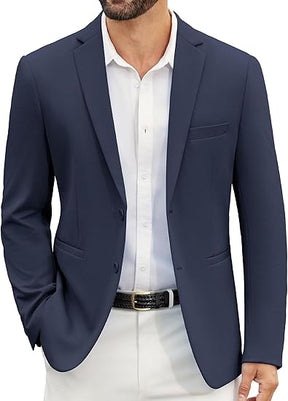 COOFANDY Men's Casual Blazer Slim Fit Suit Jackets Two Button Lightweight Knit Sport Coat