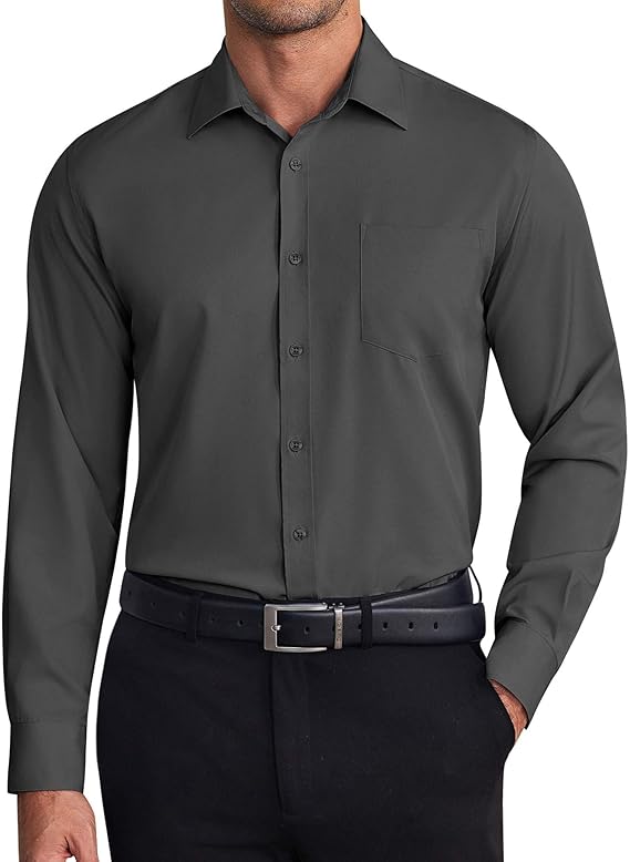COOFANDY Dress Shirts Wrinkle Free Long Sleeve Button Down Shirt Business Shirts
