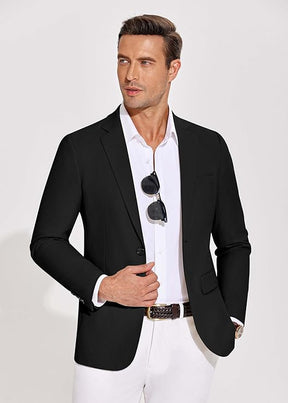 COOFANDY Men's Casual Blazer Lightweight Slim Fit Suit Jacket Two Button Cotton Sport Coats