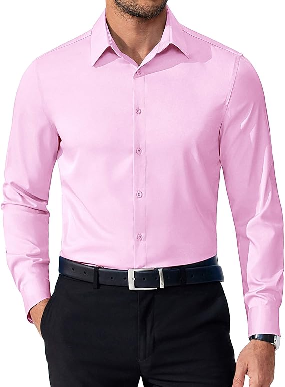 COOFANDY Mens Dress Shirts Long Sleeve Button Down Shirts Regular Fit Business Casual Shirts