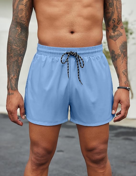 COOFANDY Men's Swim Trunks Quick Dry Bathing Suit with Pockets Swimwear Beach Board Short Swimsuit
