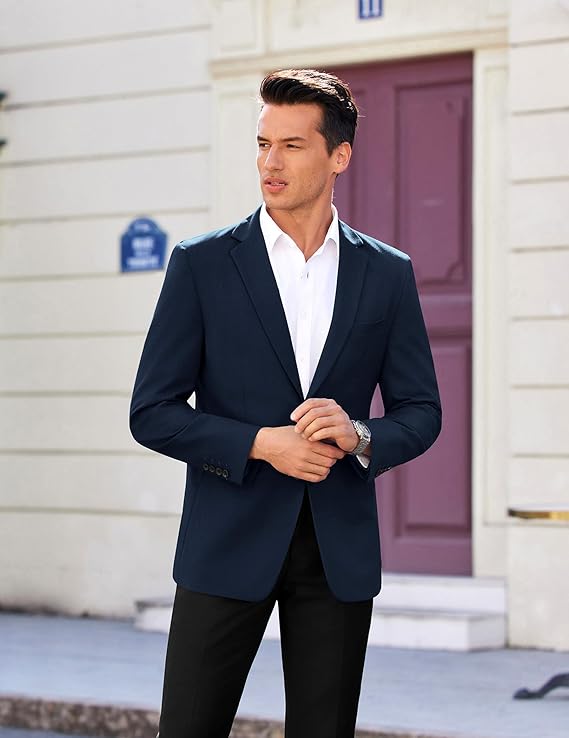 COOFANDY Mens Casual Sport Coat Regular Fit Lightweight Blazers Jacket Two Button Business Suit Jackets