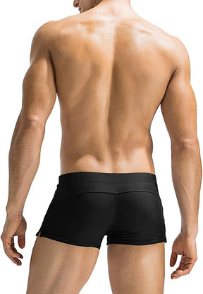 COOFANDY Mens Swim Trunks Swimwear Bathing Suit Swim Brief Square Leg Board Short