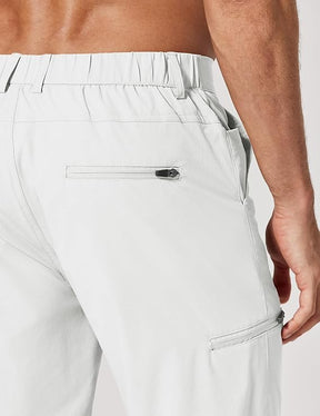 COOFANDY Mens Hybrid Casual Golf Shorts 9" Stretch Lightweight Quick Dry Summer Hiking Travel Shorts with Zipper Pockets