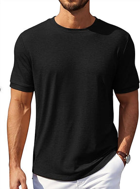 COOFANDY Mens T-Shirts Summer Crew Neck Casual T Shirts Plain Short Sleeve Shirts Basic Tees