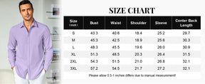 COOFANDY Men's Button Down Long Sleeve Shirt Casual Untucked Dress Shirt Regular Fit Wedding Shirts