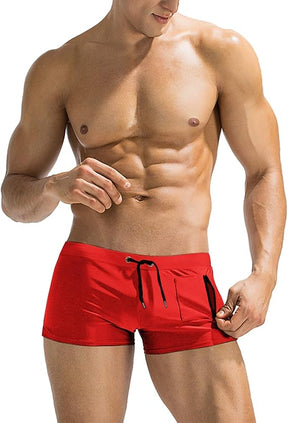 COOFANDY Mens Swim Trunks Swimwear Bathing Suit Swim Brief Square Leg Board Short