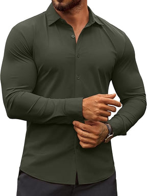 COOFANDY Muscle Fit Dress Shirts Button Down Shirts