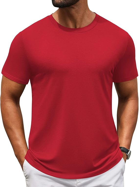 COOFANDY Men's T-Shirts Short Sleeve Crew Neck T Shirts Casual Classic Basic Tee Shirts