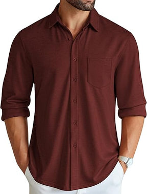 COOFANDY Men's Wrinkle Free Shirt Casual Button Down Long Sleeve Dress Shirts