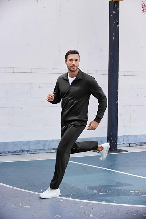 COOFANDY Men's Tracksuits Casual Sweatsuit 2 Piece Full Zip Athletic Jogging Suit Sets Sport Sweat Suit
