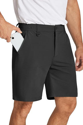COOFANDY Men's Golf Shorts 8 Inch Lightweight Quick Dry Casual Dress Shorts Hiking Travel Shorts with Pockets