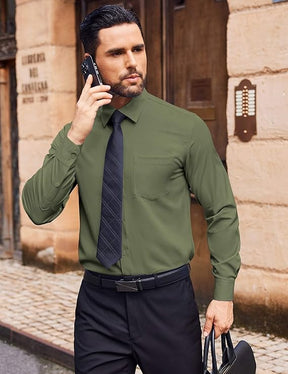 COOFANDY Dress Shirts Wrinkle Free Long Sleeve Button Down Shirt Business Shirts
