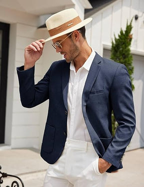 COOFANDY Mens Casual Blazer Sport Coat Lightweight Two Button Business Suit Jackets