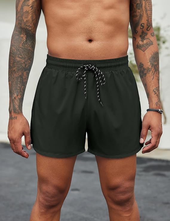 COOFANDY Men's Swim Trunks Quick Dry Bathing Suit with Pockets Swimwear Beach Board Short Swimsuit