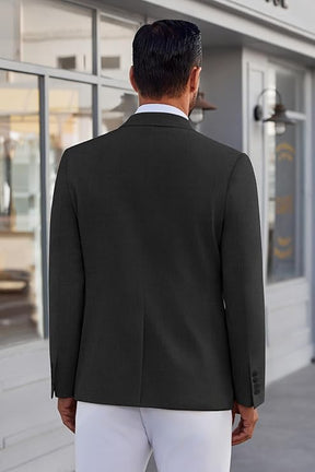 COOFANDY Men's Blazer Casual Suit Jacket Slim Fit One Button Sport Coats Lightweight Sports Jacket